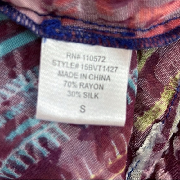 Twelfth Street by Cynthia Vincent Blouse Burnout Velvet - Picture 6 of 8